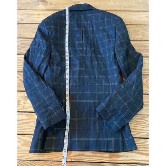 ASOS Design Button Front Blazer Jacket Size 36 Men’s Black - Picture 7 of 9